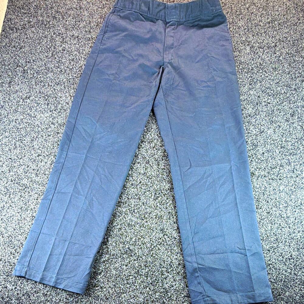 Dickies 874 Original Fit Men's Work Pants 34x32 Blue Polyester Twill